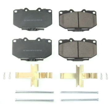 Picture of Power Stop 89-96 Nissan 300ZX Front Z17 Evolution Ceramic Brake Pads w-Hardware