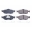 Picture of Power Stop 95-00 Ford Contour Front Z17 Evolution Ceramic Brake Pads w-Hardware