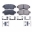 Picture of Power Stop 95-01 Ford Explorer Front Z17 Evolution Ceramic Brake Pads w-Hardware