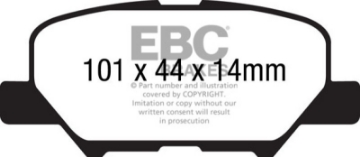 Picture of EBC 14+ Mazda 3 2-0 Mexico Build Ultimax2 Rear Brake Pads
