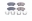 Picture of Power Stop 2000 Toyota Echo Front Z17 Evolution Ceramic Brake Pads w-Hardware
