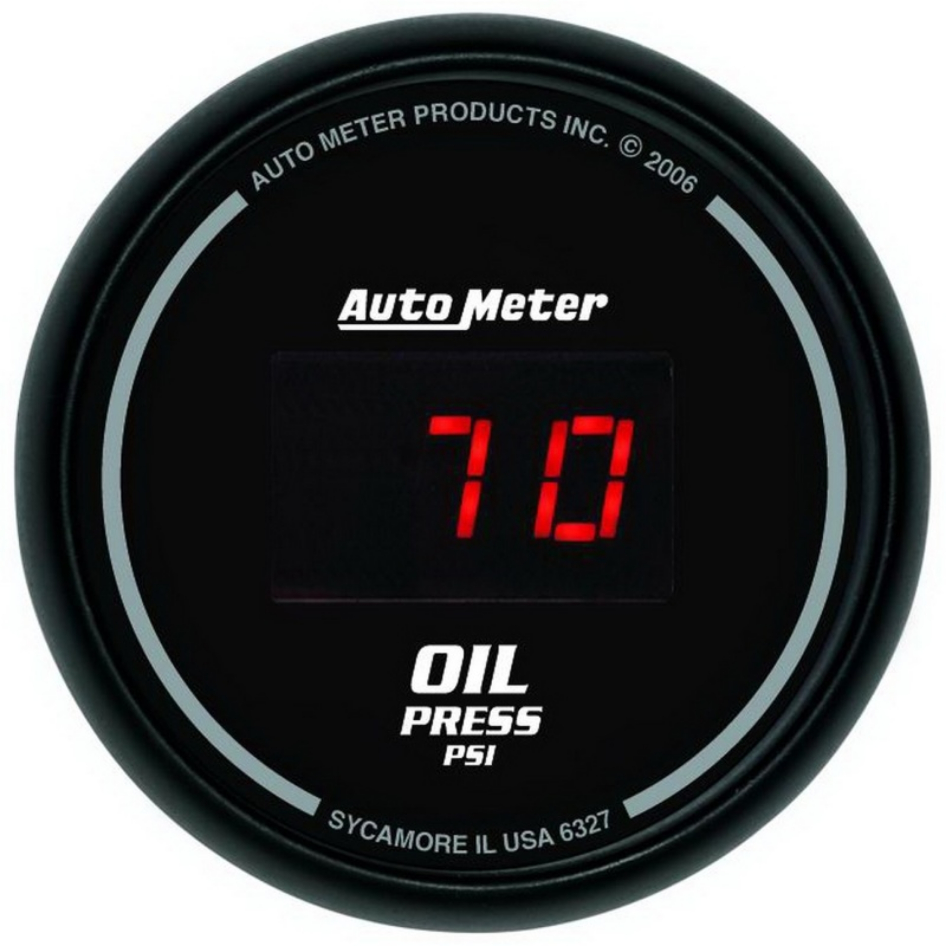 Picture of Autometer Black 0-100 psi Digital Oil Pressure Gauge