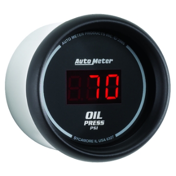 Picture of Autometer Black 0-100 psi Digital Oil Pressure Gauge