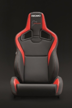 Picture of Recaro Sportster CS Nurburgring Edition Passenger Seat - Black-Red Leather-Black Leather