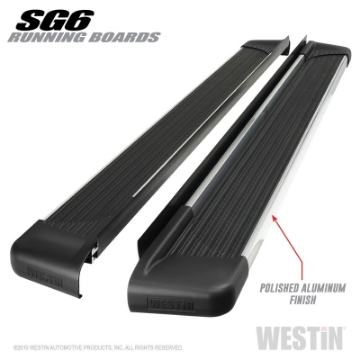 Picture of Westin SG6 Polished Aluminum Running Boards 85-50 in - Polished