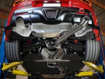 Picture of aFe POWER Takeda 2020 Toyota Supra L6-3-0L t 3-5in 304 SS CB Exhaust 4in Brushed Finish Tip