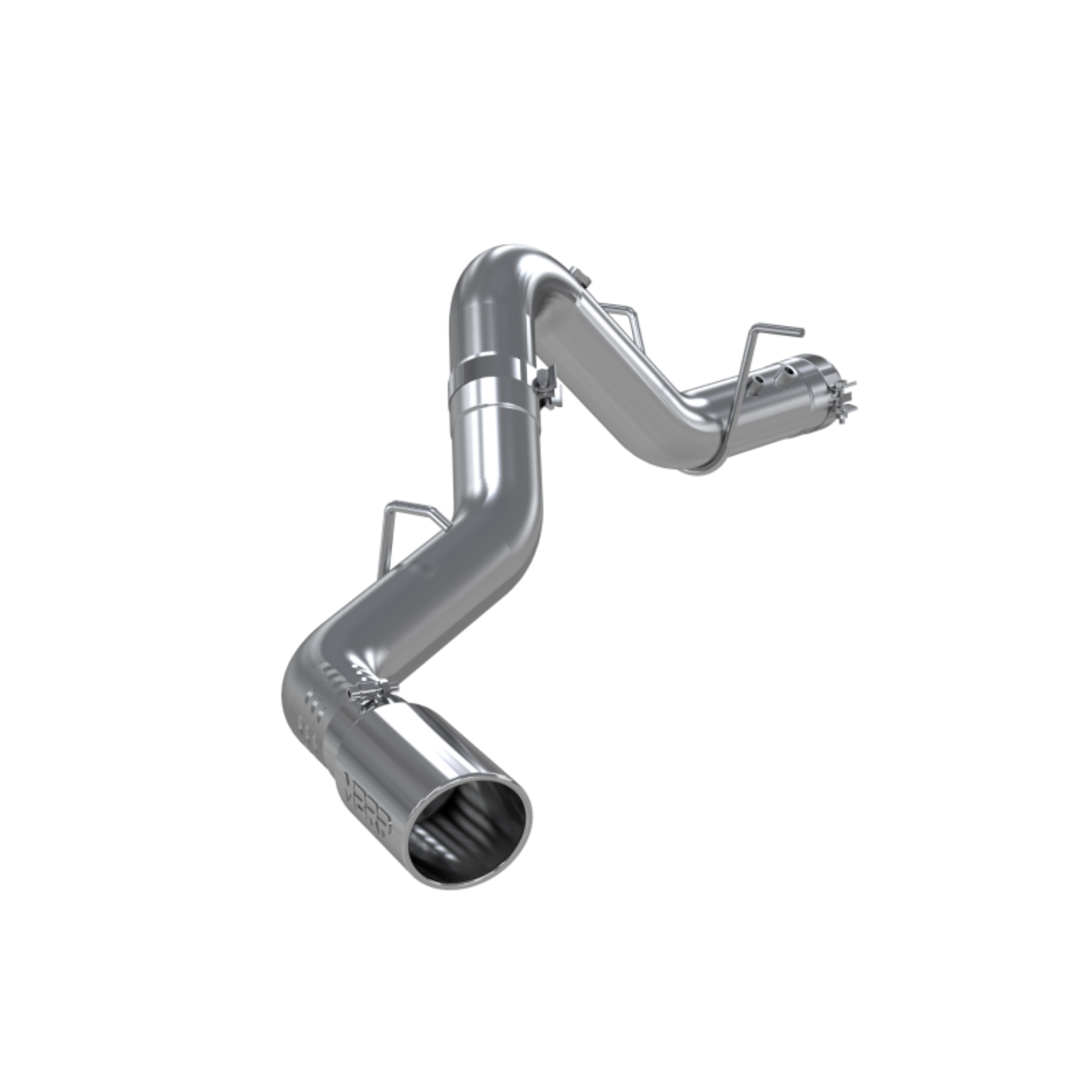 Picture of MBRP 2020+ GMC-Chevy 2500-3500 6-6L Duramax 4in Mand Bent Tubing AL-Ser Cat Back Single Side - Alum