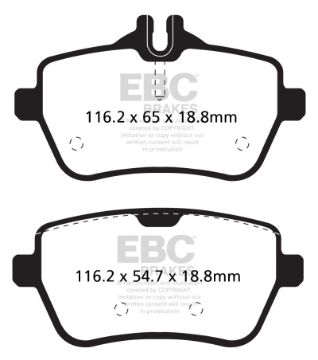 Picture of EBC 14+ Mercedes-Benz S550 4-7 Twin Turbo Yellowstuff Rear Brake Pads