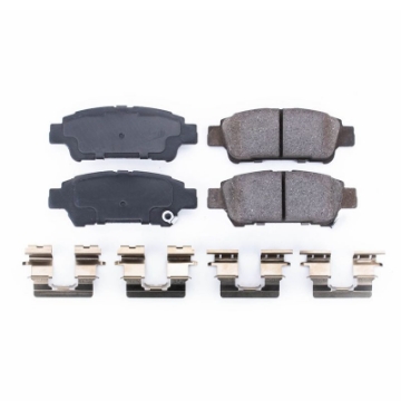 Picture of Power Stop 04-10 Toyota Sienna Rear Z17 Evolution Ceramic Brake Pads w-Hardware