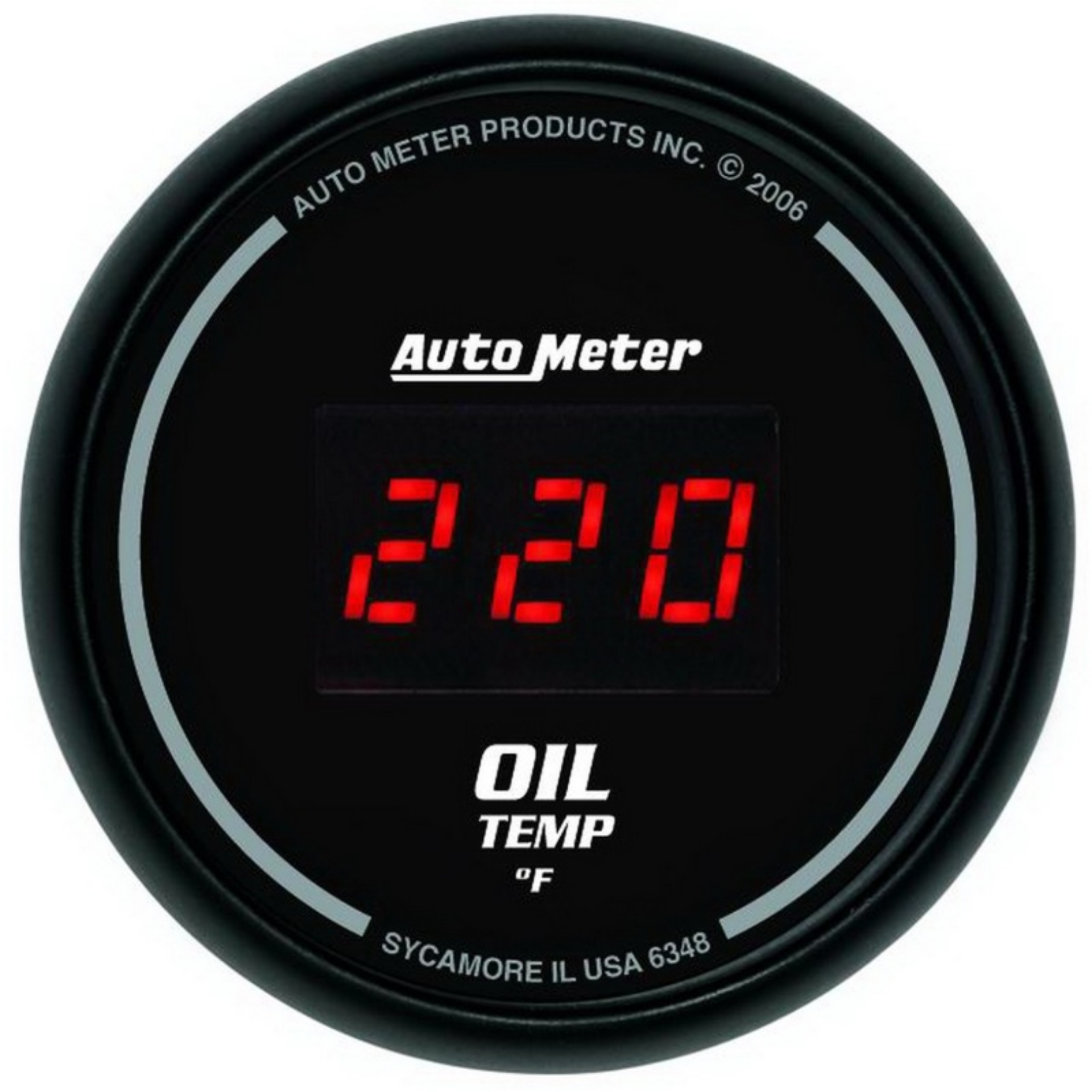 Picture of Autometer Black 0-400F Digital Oil Temp Gauge
