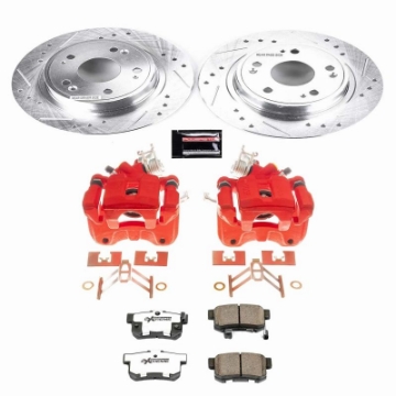 Picture of Power Stop 05-07 Honda Accord Rear Z26 Street Warrior Brake Kit w-Calipers