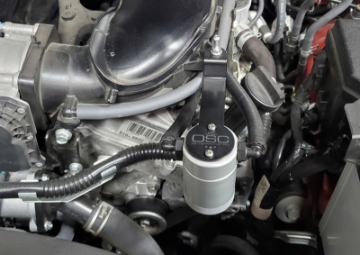 Picture of J&L 05-24 Toyota 4Runner 4-0L Driver Side Oil Separator 3-0 - Clear Anodized