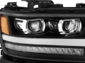 Picture of AlphaRex 19-20 Dodge Ram 1500 LUXX LED Proj Headlights Plnk Style Black w-Activ Light-Seq Signal-DRL