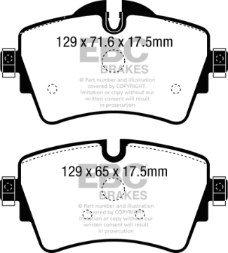 Picture of EBC 14+ Mini Hardtop 2-0 Turbo Cooper S Ultimax2 Front Brake Pads