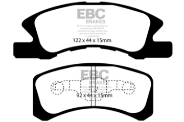 Picture of EBC 14+ Mitsubishi Mirage 1-2 Ultimax2 Front Brake Pads