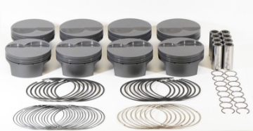 Picture of Mahle MS Piston Set SBF 347ci 4-030in Bore 3-4in Stroke 5-4in Rod -927 Pin -6-2cc 10-4 CR Set of 8