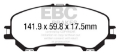 Picture of EBC 14+ Nissan Rogue 2-5 2 row seating Yellowstuff Front Brake Pads