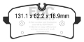 Picture of EBC 14+ Porsche Macan Cast Iron Rotors only 3-6 Twin Turbo Yellowstuff Rear Brake Pads