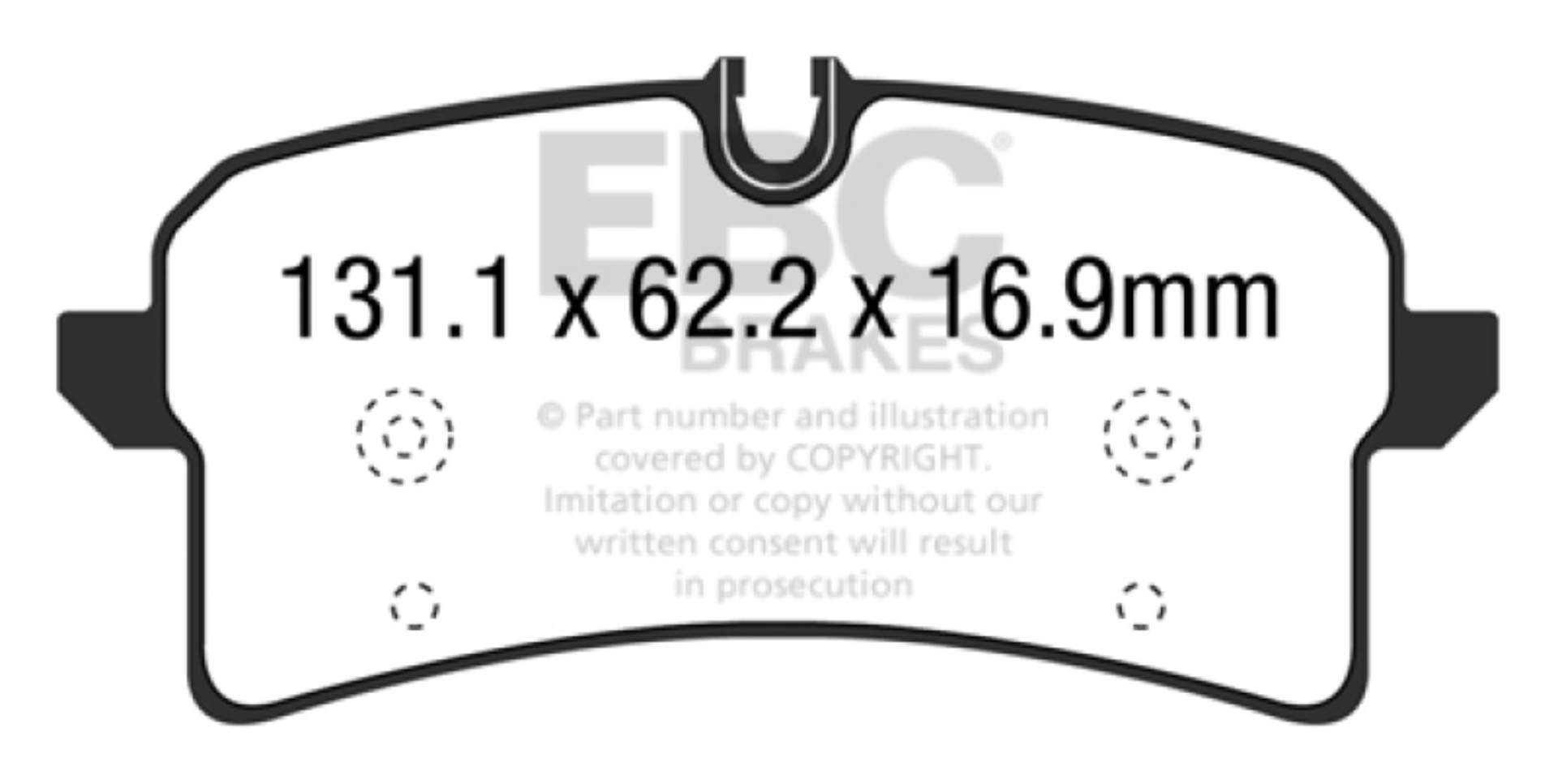 Picture of EBC 14+ Porsche Macan Cast Iron Rotors only 3-6 Twin Turbo Yellowstuff Rear Brake Pads