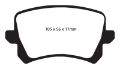 Picture of EBC 15+ Audi Q3 2-0 Turbo Greenstuff Rear Brake Pads