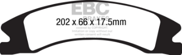 Picture of EBC 15+ Cadillac Escalade Ext-Esv 6-2 2WD Ultimax2 Front Brake Pads