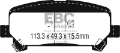 Picture of EBC 15+ Chevrolet Colorado 2-5 Greenstuff Rear Brake Pads