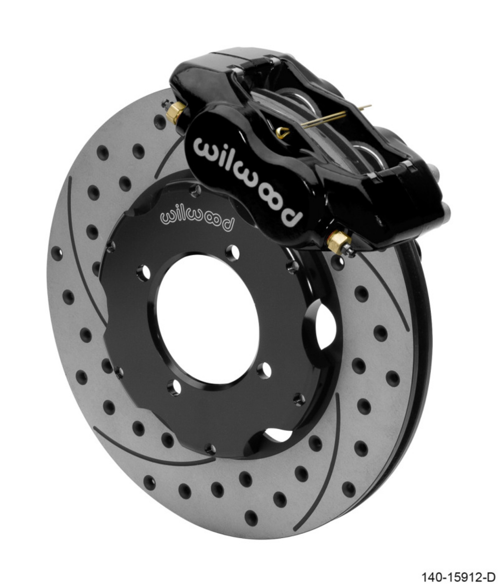 Picture of Wilwood Dynalite Front Big Brake Kit 11-00in SRP Drilled & Slotted Rotors - Black