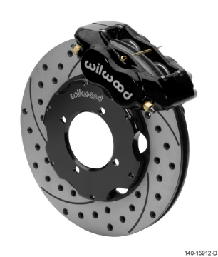 Picture of Wilwood Dynalite Front Big Brake Kit 11-00in SRP Drilled & Slotted Rotors - Black