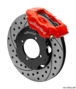 Picture of Wilwood Dynalite Front Big Brake Kit 11-00in SRP Drilled & Slotted Rotors - Red