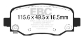 Picture of EBC 15+ Chrysler 200 2-4 Greenstuff Rear Brake Pads