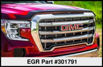 Picture of EGR 2019 GMC Sierra Superguard Hood Shield 301791 - Dark Smoke