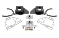 Picture of BMR Suspension 82-92 Chevy Camaro Caster-Camber Plates w- Lockout Plates - Black Hammertone