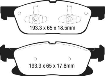 Picture of EBC 15+ Ford Edge 2-0 Turbo FWD Ultimax2 Front Brake Pads