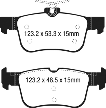 Picture of EBC 15+ Ford Edge 2-0 Turbo FWD Ultimax2 Rear Brake Pads