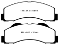 Picture of EBC 15+ Ford Expedition 3-5 Twin Turbo 2WD Greenstuff Front Brake Pads