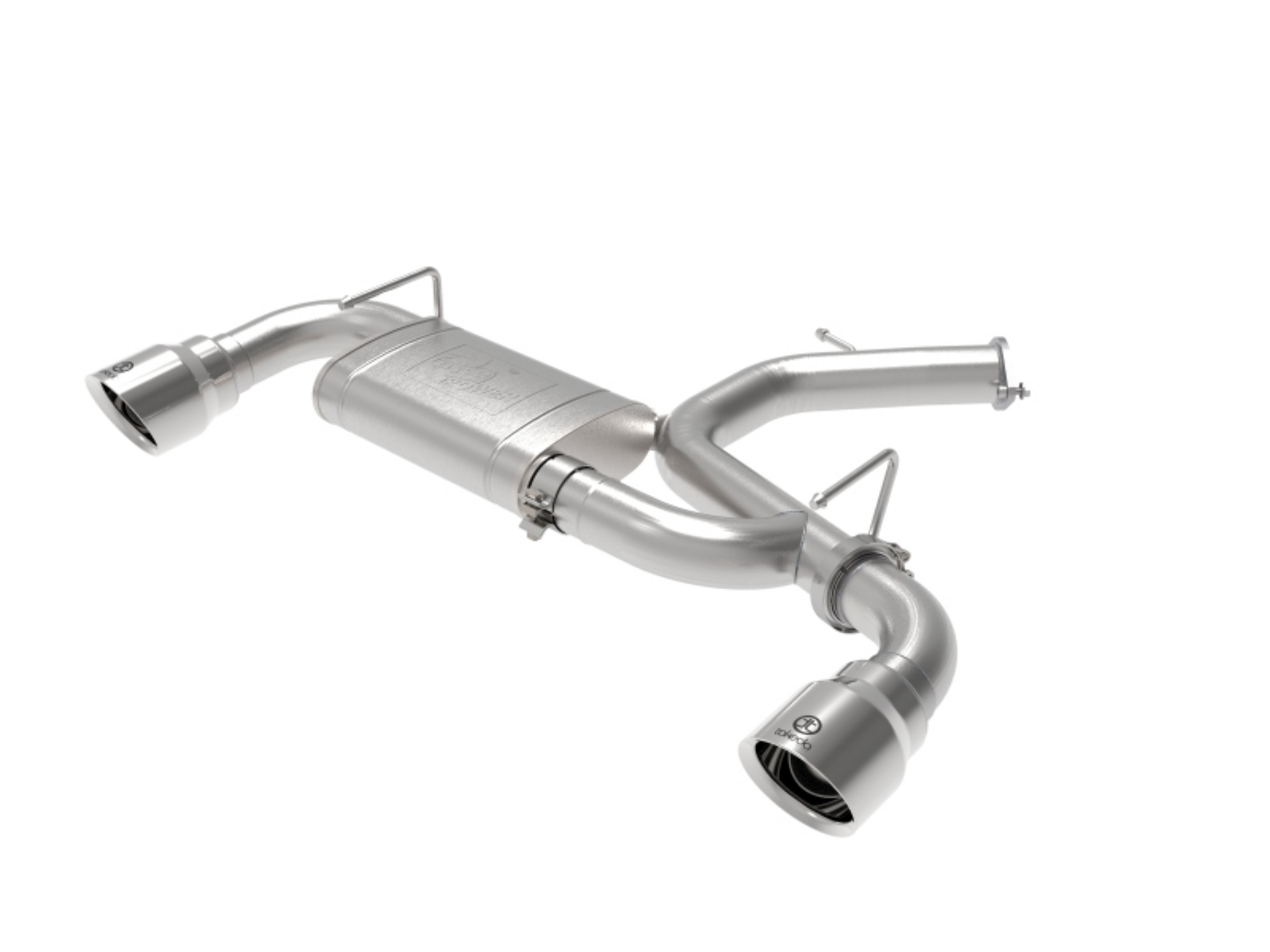 Picture of aFe Takeda Exhaust Axle-Back 19-20 Hyundai Veloster N 304SS Polished Dual Tips Exhaust