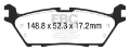 Picture of EBC 15+ Ford F150 2-7 Twin Turbo 2WD Electric PB Extra Duty Rear Brake Pads