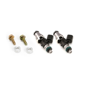 Picture of Injector Dynamics ID1050-XDS Fuel Injectors Polaris RZR 14mm Adapter Top w- Connectors Set of 2