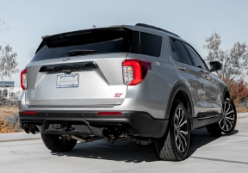 Picture of MagnaFlow 20-21 Ford Explorer 3-0L V6 Dual Exit Quad Black Chrome Tip Street Series Cat-Back Exhaust