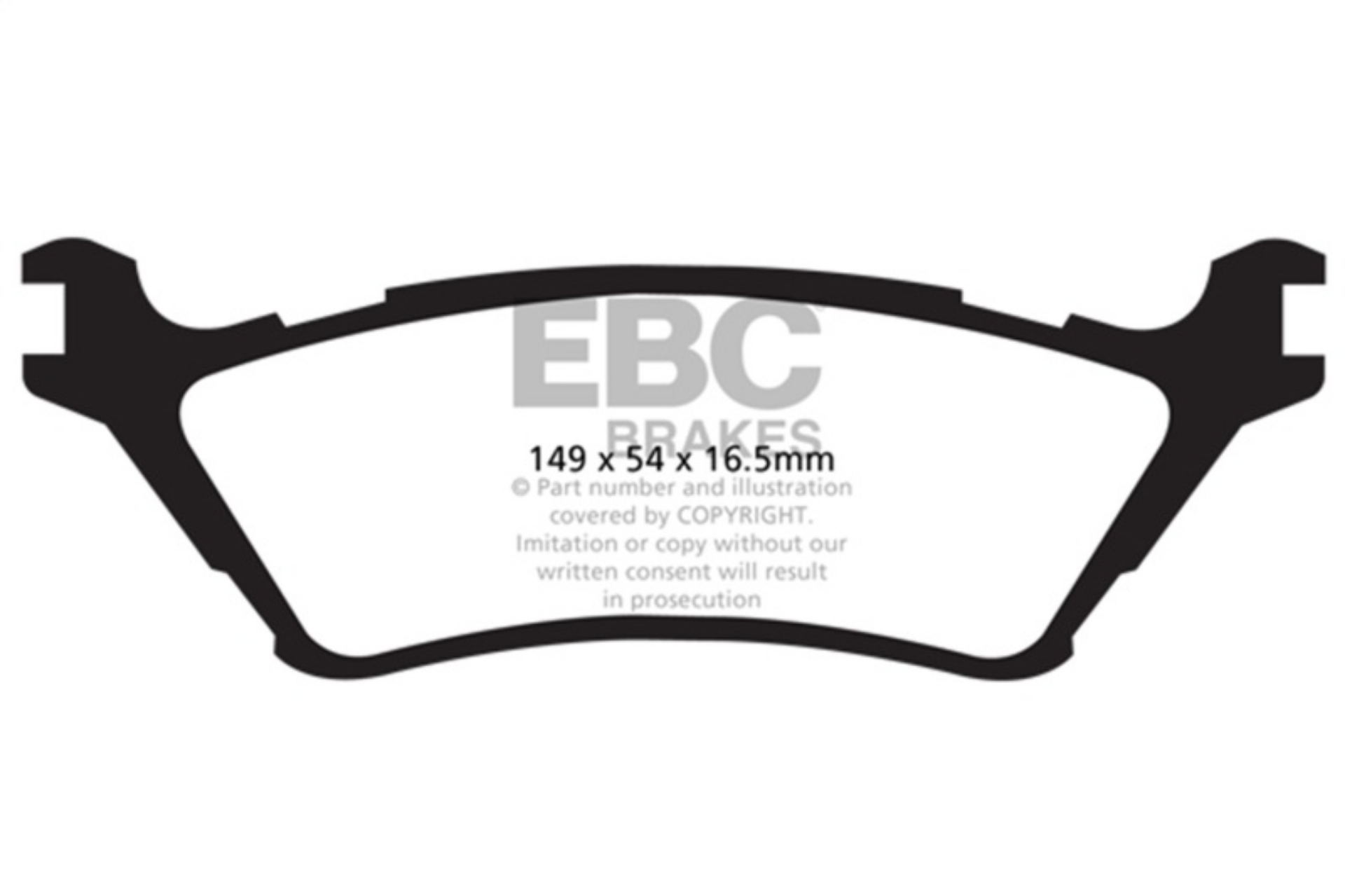 Picture of EBC 15+ Ford F150 2-7 Twin Turbo 2WD Greenstuff Rear Brake Pads