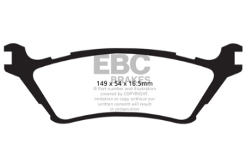 Picture of EBC 15+ Ford F150 2-7 Twin Turbo 2WD Ultimax2 Rear Brake Pads