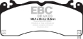 Picture of EBC 15-23 Ford Mustang 5-0L Gen 6 Redstuff Front Brake Pads