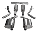 Picture of Corsa 2015-2023 Dodge Challenger 3-6L 2-5in Cat-Back Dual Rear Exit re-uses stock exhaust bezel