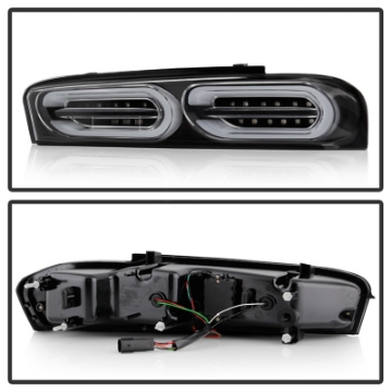 Picture of Spyder Chevy Camaro 16-18 Do Not Fit Halogen Model LED Tail Lights Black ALT-YD-CCAM16LED-SEQ-BK