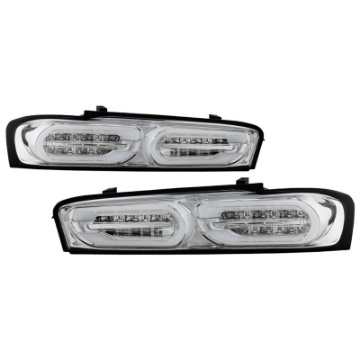 Picture of Spyder Chevy Camaro 16-18 Do Not Fit Halogen Model LED Tail Lights Chrome ALT-YD-CCAM16LED-SEQ-C