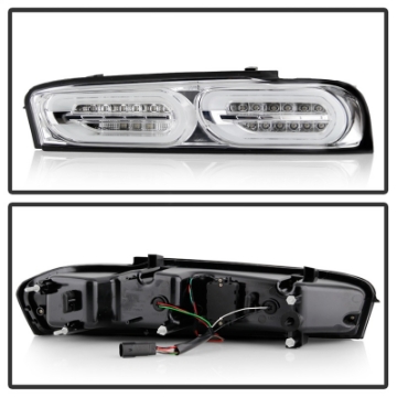 Picture of Spyder Chevy Camaro 16-18 Do Not Fit Halogen Model LED Tail Lights Chrome ALT-YD-CCAM16LED-SEQ-C
