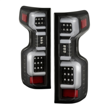 Picture of Spyder Chevy Silverado 19-20 LED Tail Light Black ALT-YD-CS19HAL-BK