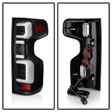 Picture of Spyder Chevy Silverado 19-20 LED Tail Light Black ALT-YD-CS19HAL-BK