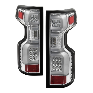 Picture of Spyder Chevy Silverado 19-20 Do Not Fit Halogen Model LED Tail Light - Chrome ALT-YD-CS19LED-C