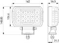 Picture of HELLA Value Fit 450 LED Lamp - 10-30 VDC 75W Driving Light Kit